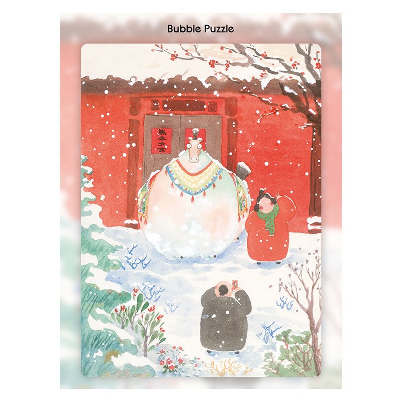 Bubble Puzzle-500pcs Jigsaw Puzzle-Welcoming Fortune