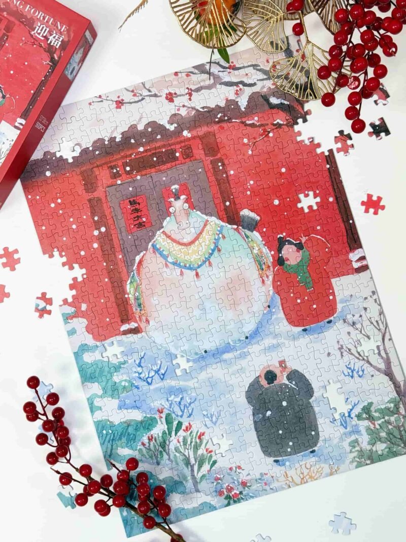 Bubble Puzzle-500pcs Jigsaw Puzzle-Welcoming Fortune