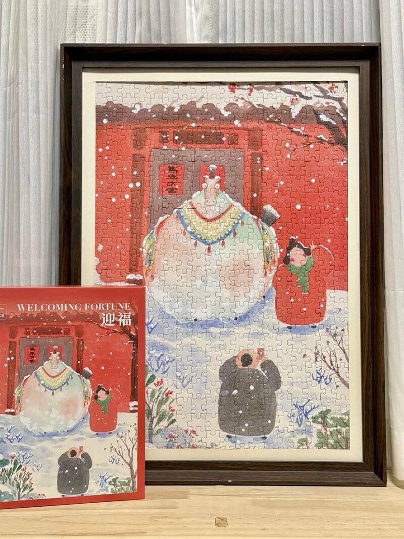 Bubble Puzzle-500pcs Jigsaw Puzzle-Welcoming Fortune