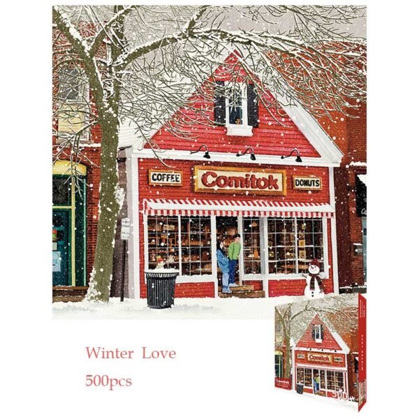 Comitok-500pcs Jigsaw Puzzle-Winter Love
