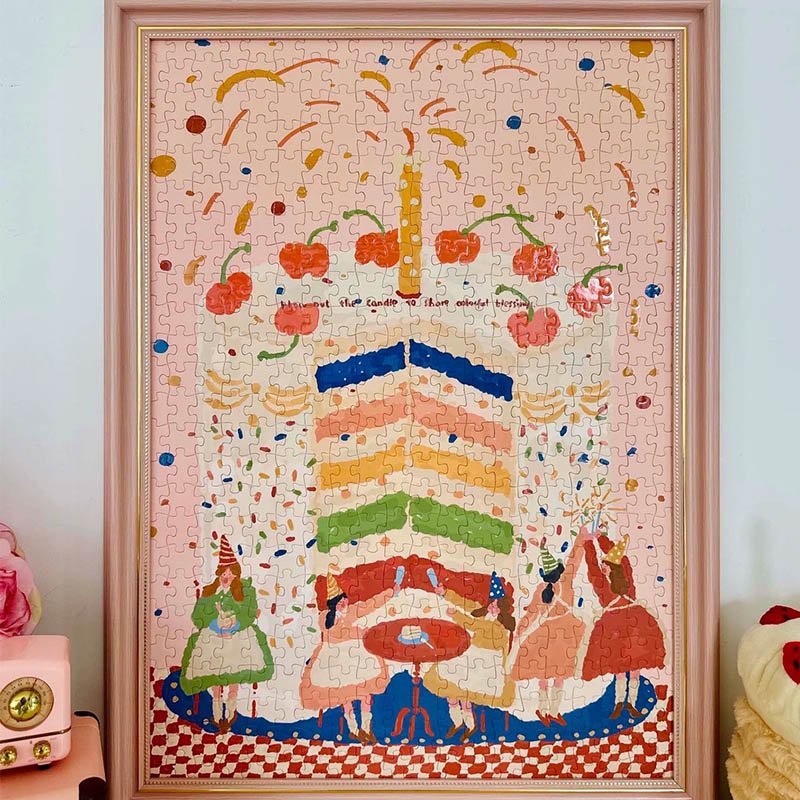 Hourglass Puzzle-The Little Rainbow Hidden in the Days-500pcs Jigsaw Puzzle