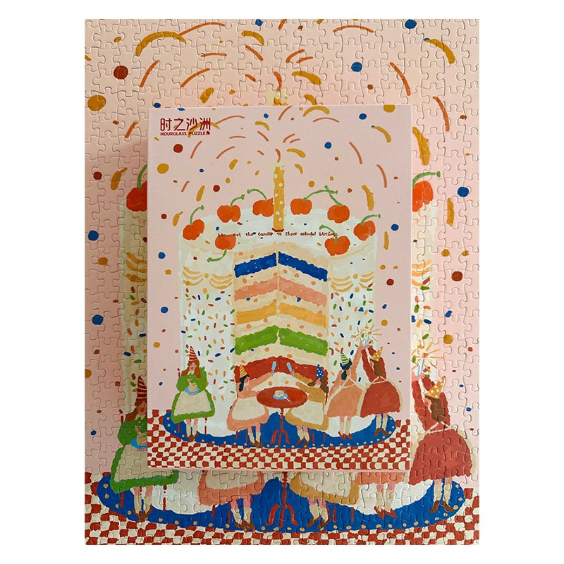 Hourglass Puzzle-The Little Rainbow Hidden in the Days-500pcs Jigsaw Puzzle