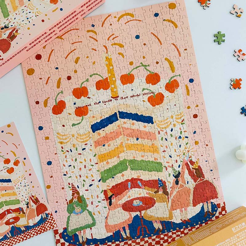 Hourglass Puzzle-The Little Rainbow Hidden in the Days-500pcs Jigsaw Puzzle