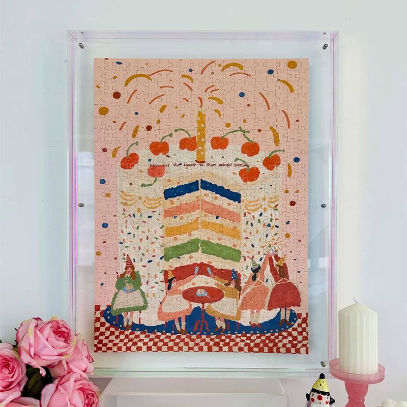 Hourglass Puzzle-The Little Rainbow Hidden in the Days-500pcs Jigsaw Puzzle