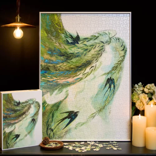 Komono-1000pcs Jigsaw Puzzle-Enchanted by the Spring Haze