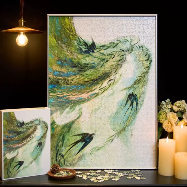 Komono-1000pcs Jigsaw Puzzle-Enchanted by the Spring Haze