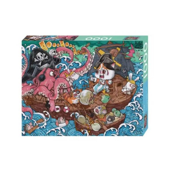 Discontinued-Kors-1000pcs Jigsaw Puzzle-Cat Pirate