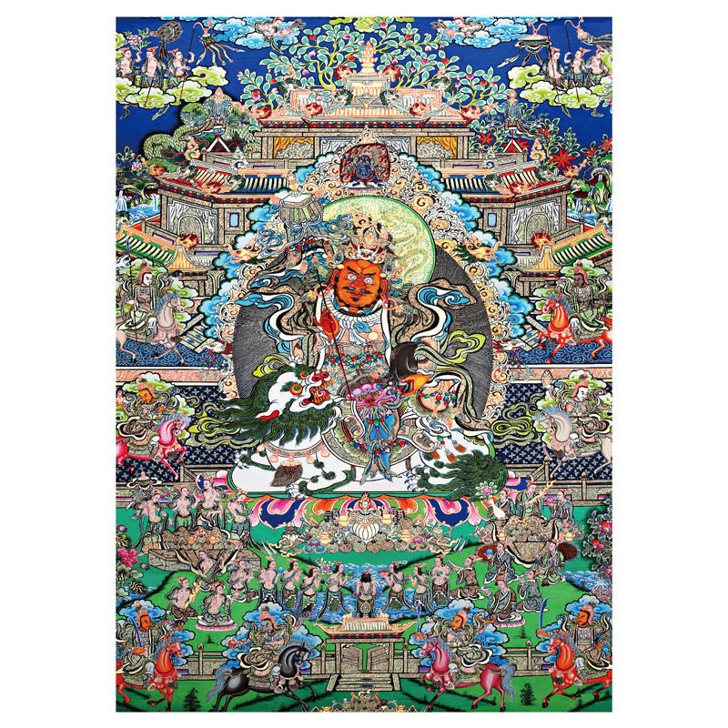 Kors-1000pcs Jigsaw Puzzle-Thangka of Vaishravana, the God of Wealth