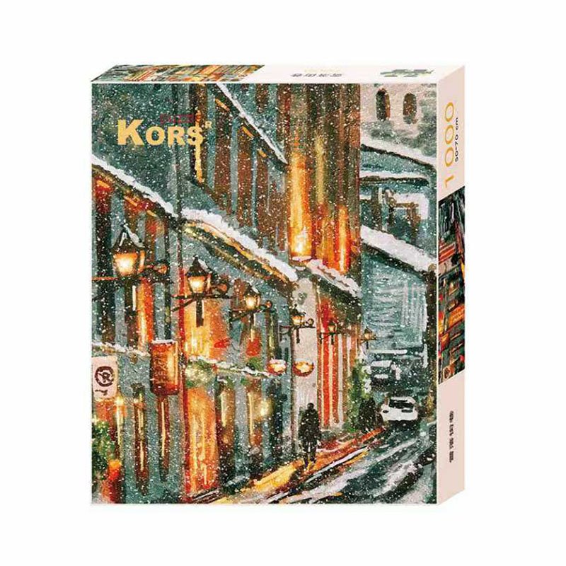 Kors-Snowy Street Kors-1000pcs Jigsaw Puzzle-Snowy Street