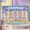 Momibook-1000 Piece Jigsaw Puzzle-Purple Street(Scented with Cherry Blossoms)
