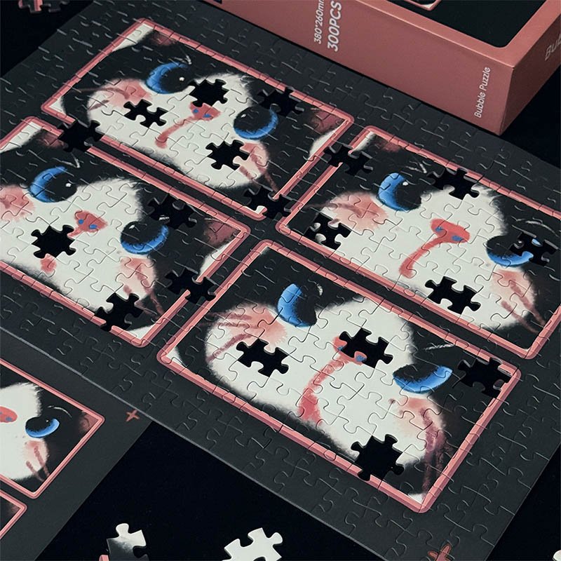 Bubble Puzzle-300pcs Jigsaw Puzzle-Silly Little Kitty