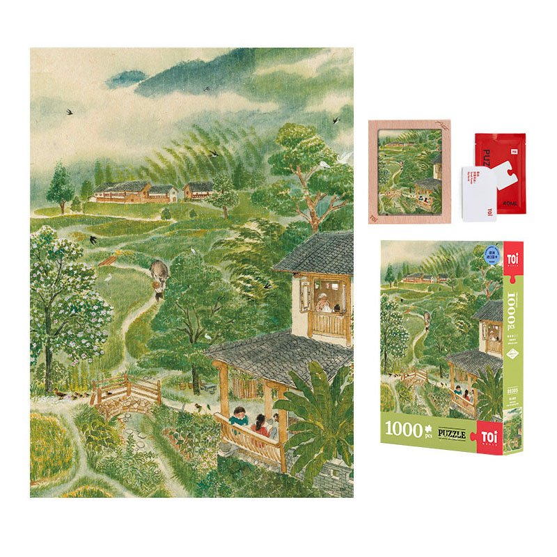 Toi-1000pcs Jigsaw Puzzle-Fresh Rain on Spring Mountains