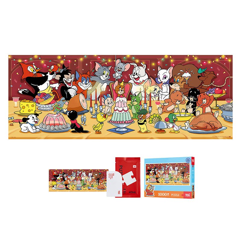 Toi-Tom and Jerry-Happy Dinner Party-1000pcs Jigsaw Puzzle