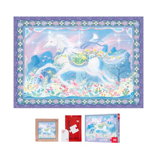 Toi-500pcs Jigsaw Puzzle-Horse Among Flowers