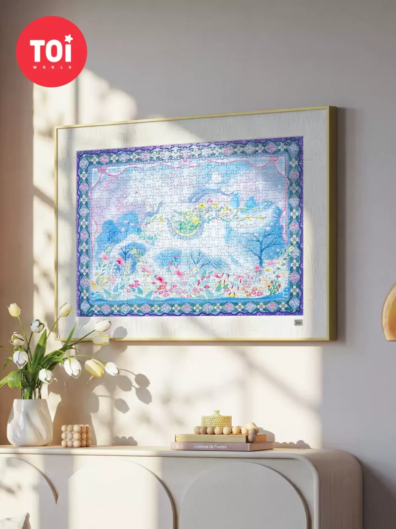 Toi-500pcs Jigsaw Puzzle-Horse Among Flowers