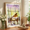 Toi-1000pcs Jigsaw Puzzle-Piano Under the Wisteria