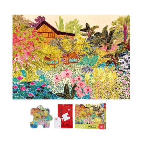 Toi-1000pcs Jigsaw Puzzle-Cabin Among Flowers