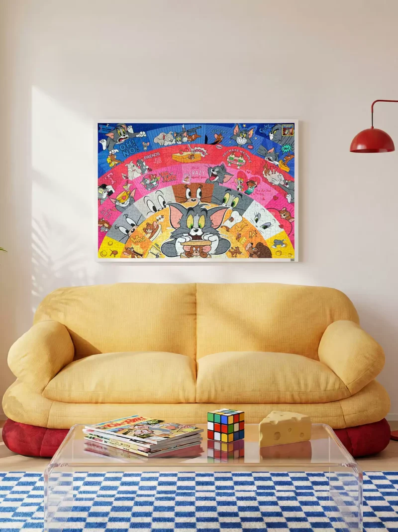 Toi-1000pcs Jigsaw Puzzle-Tom and Jerry Trail