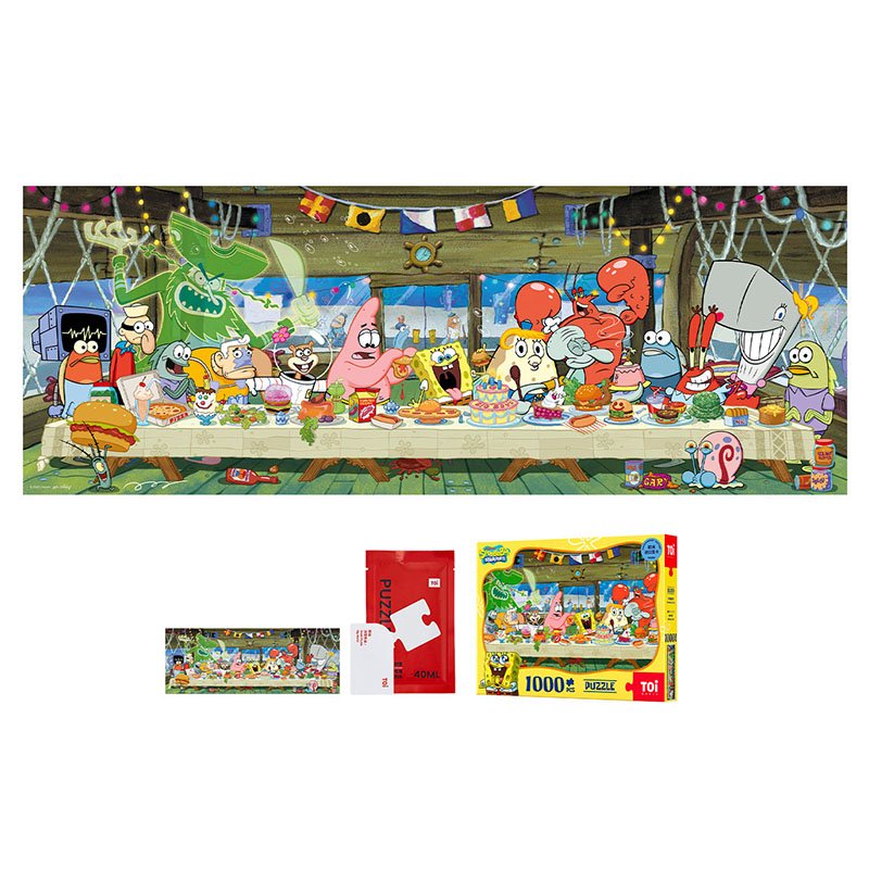 Toi-Sponge Bob-Bikini Bottom Party-1000pcs Jigsaw Puzzle