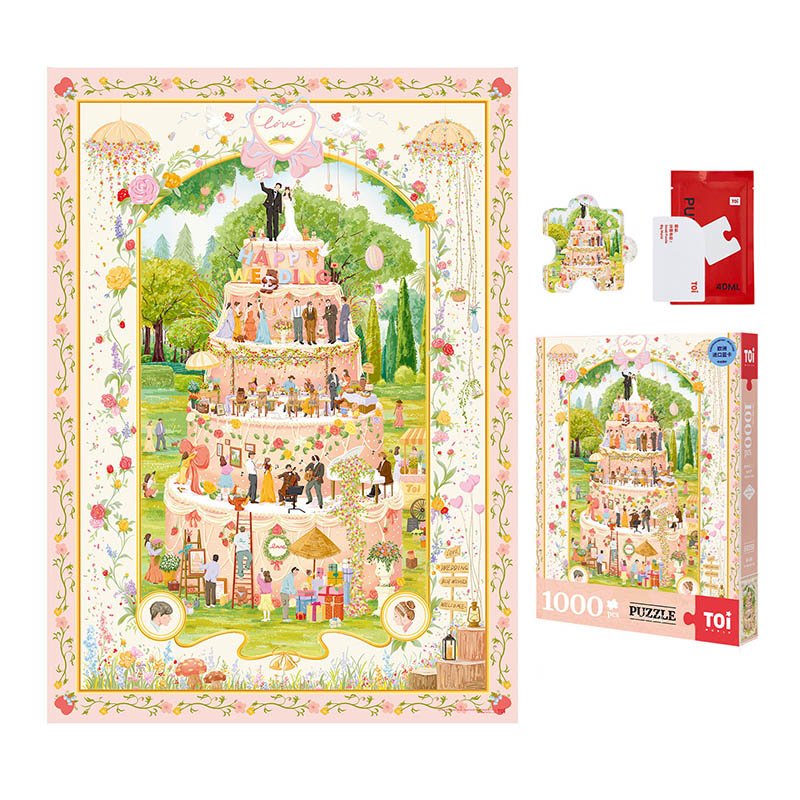 Toi-1000pcs Jigsaw Puzzle-Wedding Cake