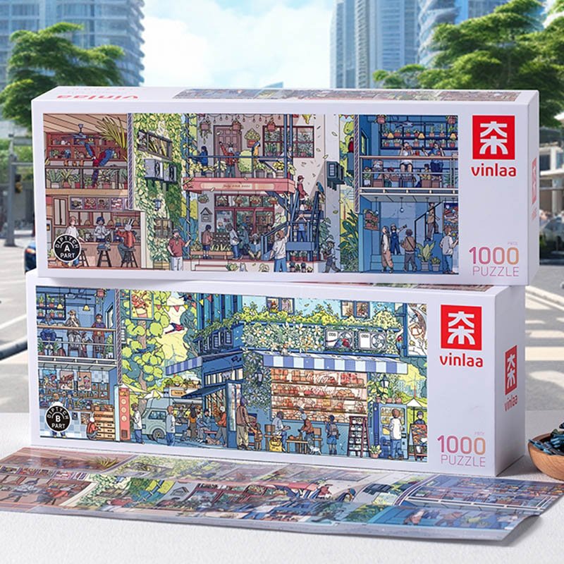 Vinlaa-1000pcs Jigsaw Puzzle-Vibrant City B