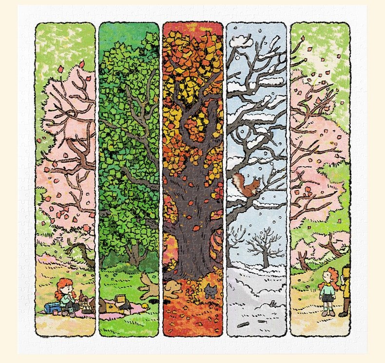 3djp-All year is a good time (1) 3djp/Pintoo Plastic Jigsaw Puzzles 900pcs-All year is a good time
