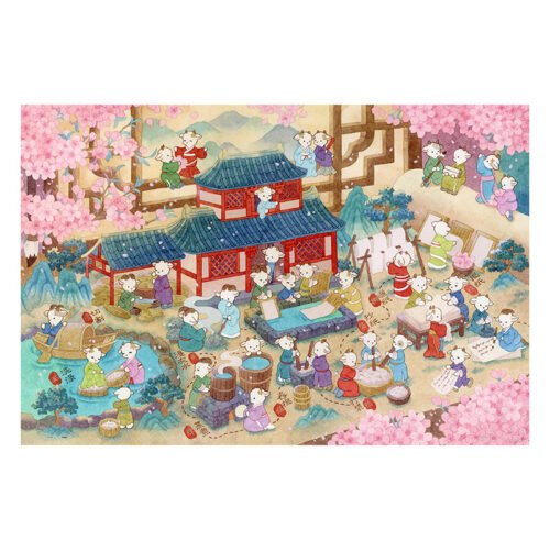 3djp-Papermaking 3djp/Pintoo-Plastic Jigsaw Puzzles 1134pcs-Showpiece L-Papermaking