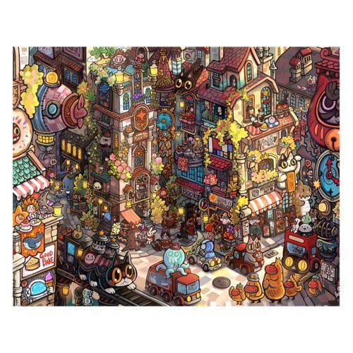 3djp/Pintoo 2000pcs Puzzle-Art Street