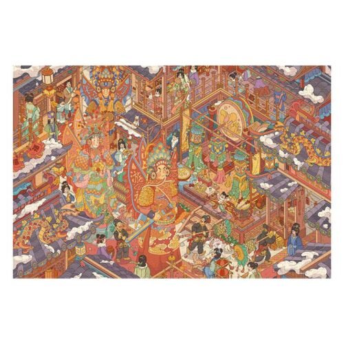 3djp Puzzle-God Parade (2) 3djp/Pintoo-Plastic Jigsaw Puzzles 1134pcs-Showpiece L-God Parade