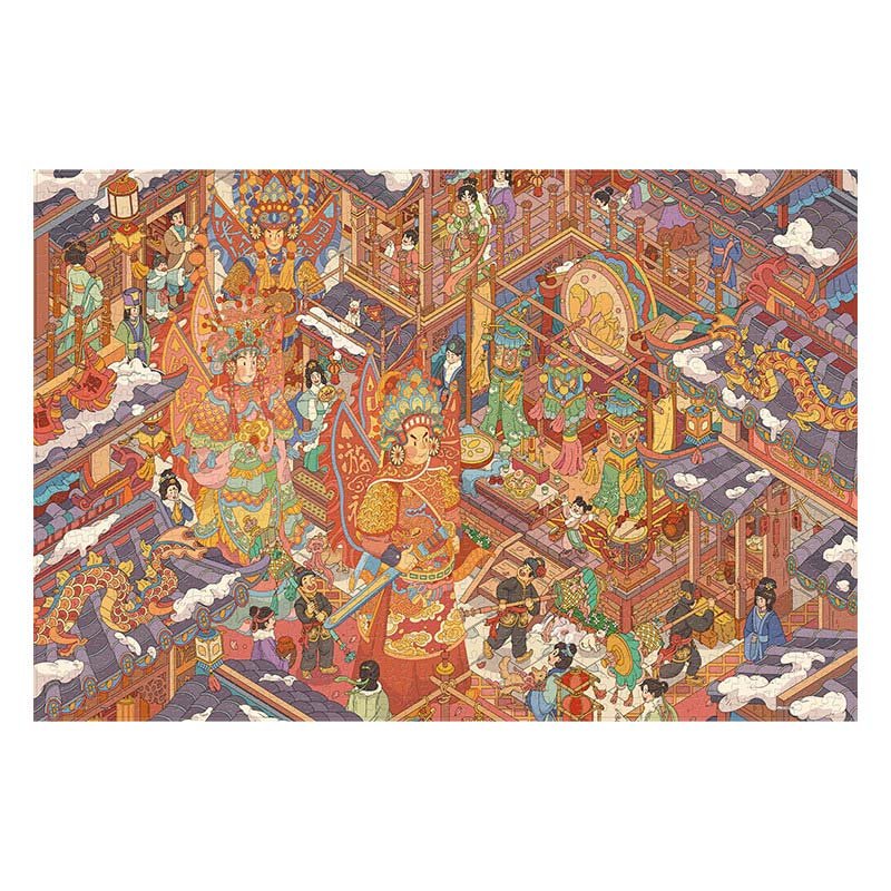 3djp Puzzle-God Parade (2) 3djp/Pintoo-Plastic Jigsaw Puzzles 1134pcs-Showpiece L-God Parade