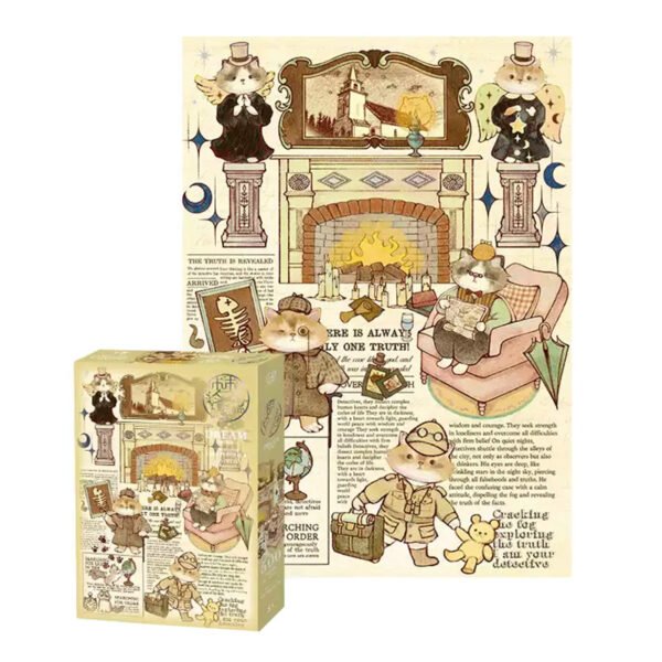Gubu&Aipuzzle-500pcs Jigsaw Puzzle-Cat Detective