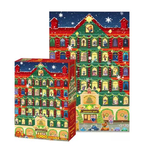 Aipuzzle-Zootopia Christmas Gubu&Aipuzzle-1000pcs Jigsaw Puzzle-Zootopia Christmas