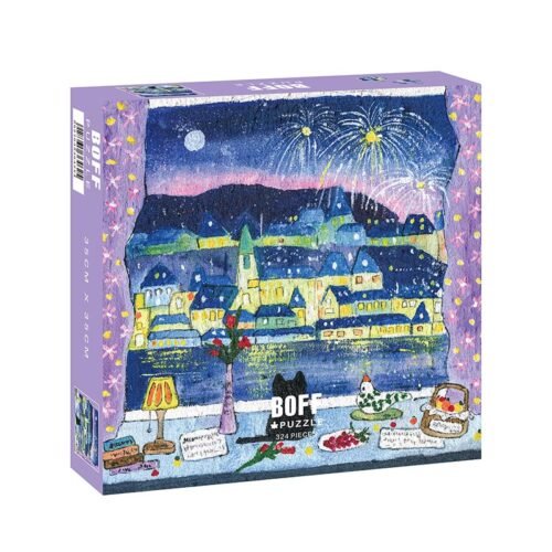 Boff-Cat in the night (3) Boff-324pcs Jigsaw Puzzle-Cat in the Night