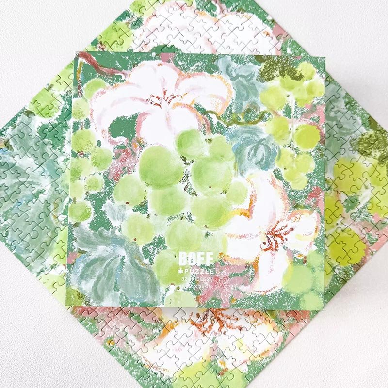 Boff-324pcs Jigsaw Puzzle-Green Grapes and Lilies