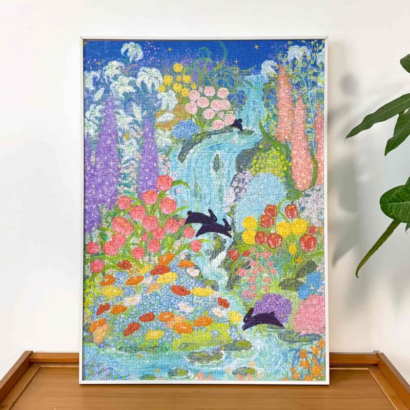 Boff-1000pcs Jigsaw Puzzle-A Rabbit Leaps Across the Deep Spring Ravine