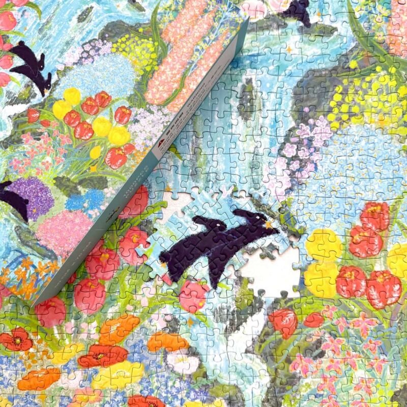 Boff-1000pcs Jigsaw Puzzle-A Rabbit Leaps Across the Deep Spring Ravine