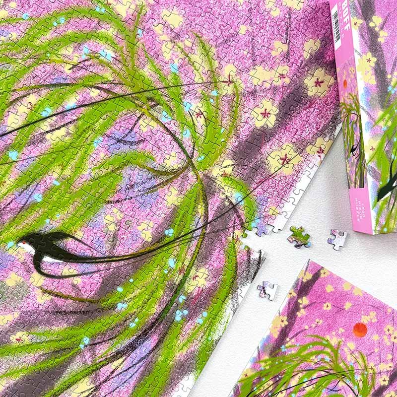 Boff-Two Swallows Bearing Spring (3) Boff-1000pcs Jigsaw Puzzle-Two Swallows Bearing Spring