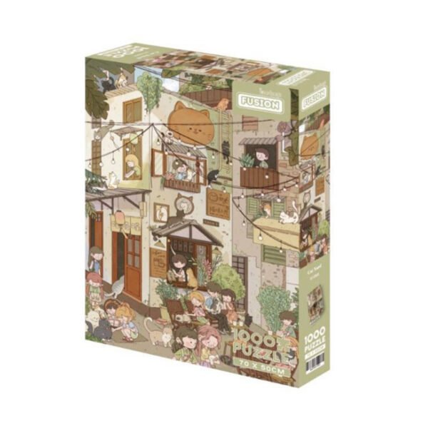 Discontinued-1000pcs Jigsaw Puzzle-Botop Fusion-Cat Yard