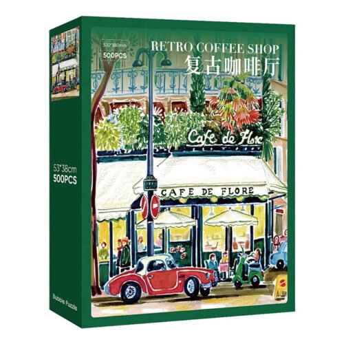 Bubble Puzzle-500pcs Jigsaw Puzzle-Retro Coffee Shop