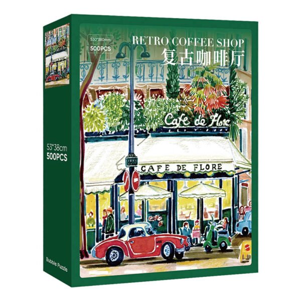 Bubble Puzzle-500pcs Jigsaw Puzzle-Retro Coffee Shop