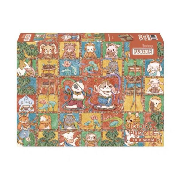 Discontinued-1000pcs Jigsaw Puzzle-Botop Fusion-DunHuang Animals