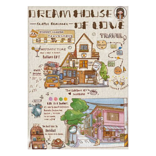 Gubu&Aipuzzle-500pcs Jigsaw Puzzle-Dream House of Love