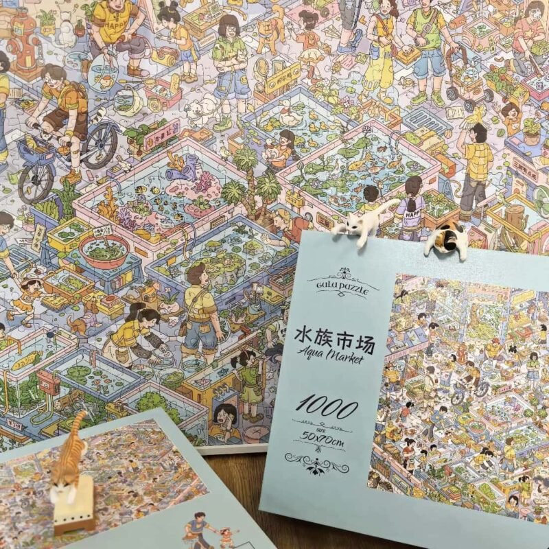 Gulu-1000 Piece Puzzle-Aqua Market