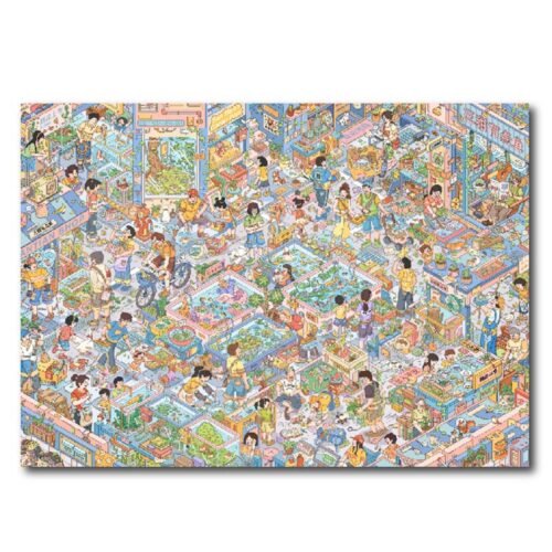 Gulu-1000 Piece Puzzle-Aqua Market