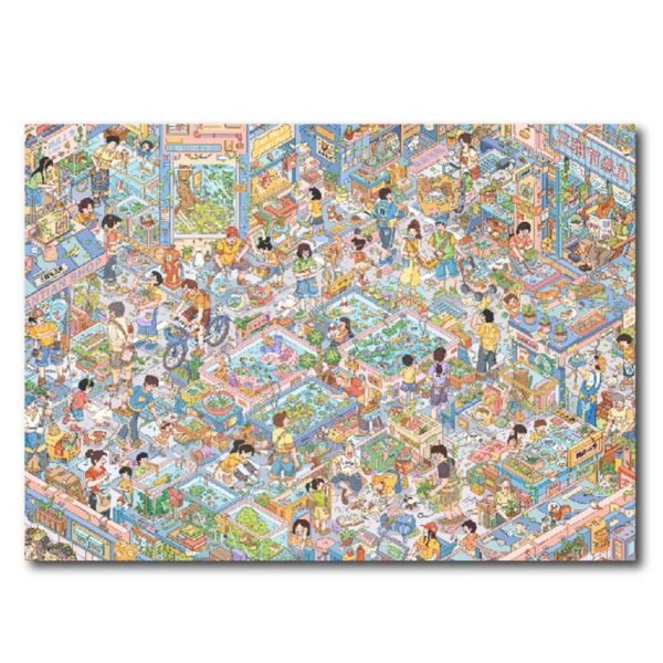 Gulu-1000 Piece Puzzle-Aqua Market