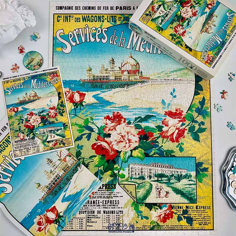 Hourglass Puzzle-Services de la Mediterranee-1000pcs Jigsaw Puzzle