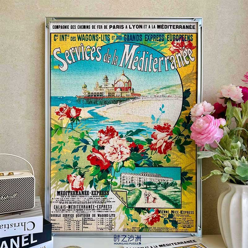 Hourglass Puzzle-Services de la Mediterranee-1000pcs Jigsaw Puzzle