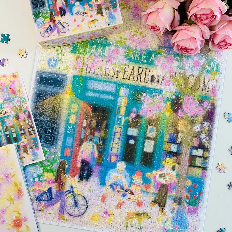 Hourglass Puzzle-Spring Bookstore-1000pcs Jigsaw Puzzle