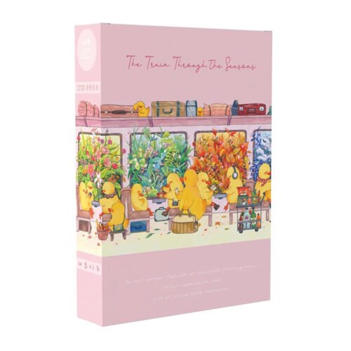 Ipin Puzzle-The Train Through The Seasons (1) IPIN-500pcs Jigsaw Puzzle-The Train Through The Seasons