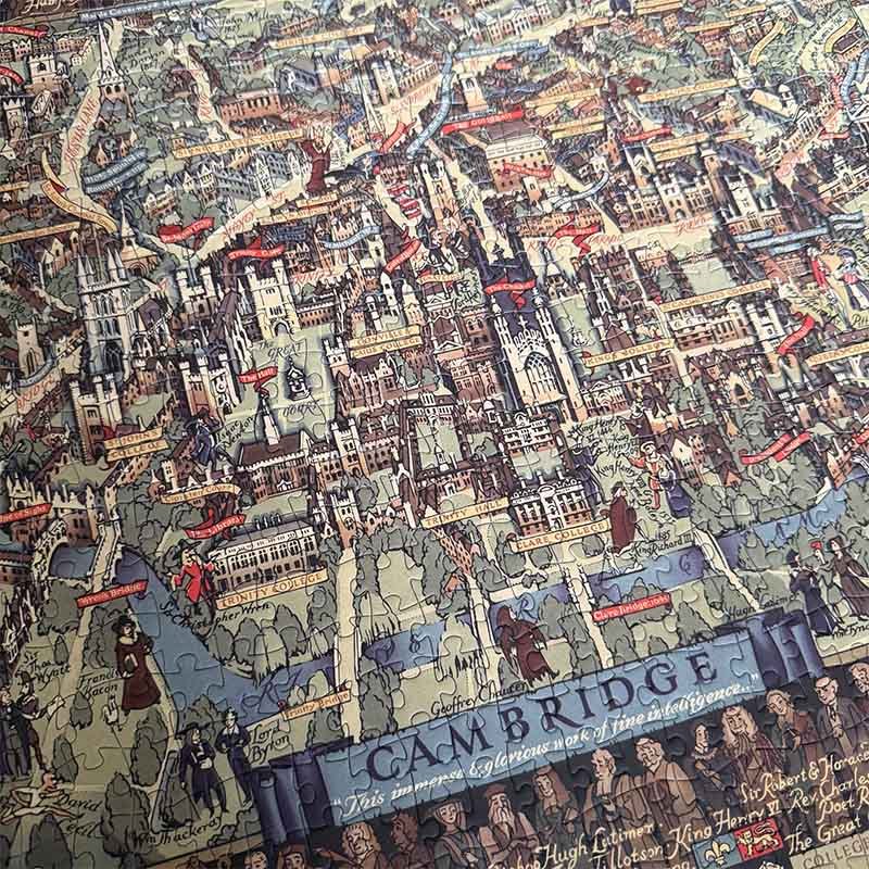 Lizzle Puzzle-Cambridge (3) Lizzle Puzzle-Cambridge-1000pcs Jigsaw Puzzle
